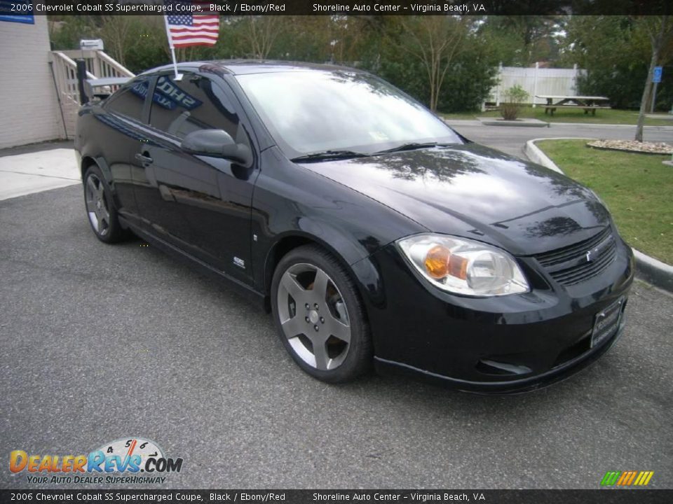 2006 Chevrolet Cobalt SS Supercharged Coupe Black / Ebony/Red Photo #9