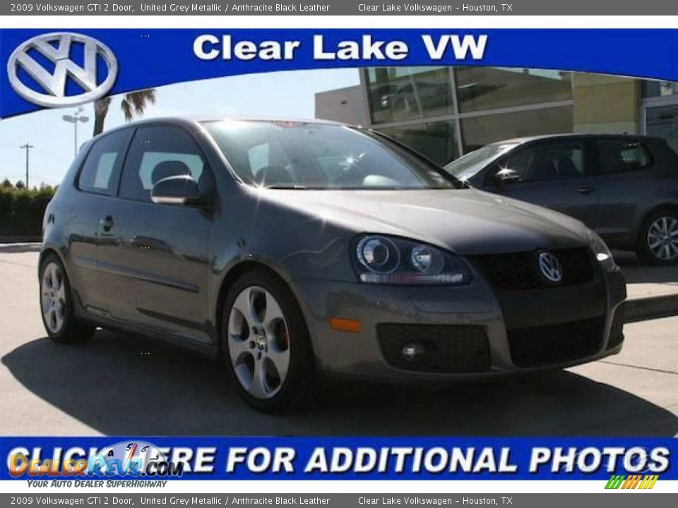 2009 Volkswagen GTI 2 Door United Grey Metallic / Anthracite Black Leather Photo #1
