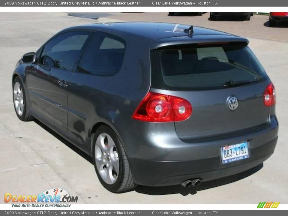 2009 Volkswagen GTI 2 Door United Grey Metallic / Anthracite Black Leather Photo #2