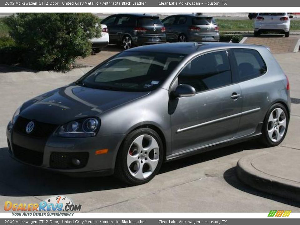 2009 Volkswagen GTI 2 Door United Grey Metallic / Anthracite Black Leather Photo #3