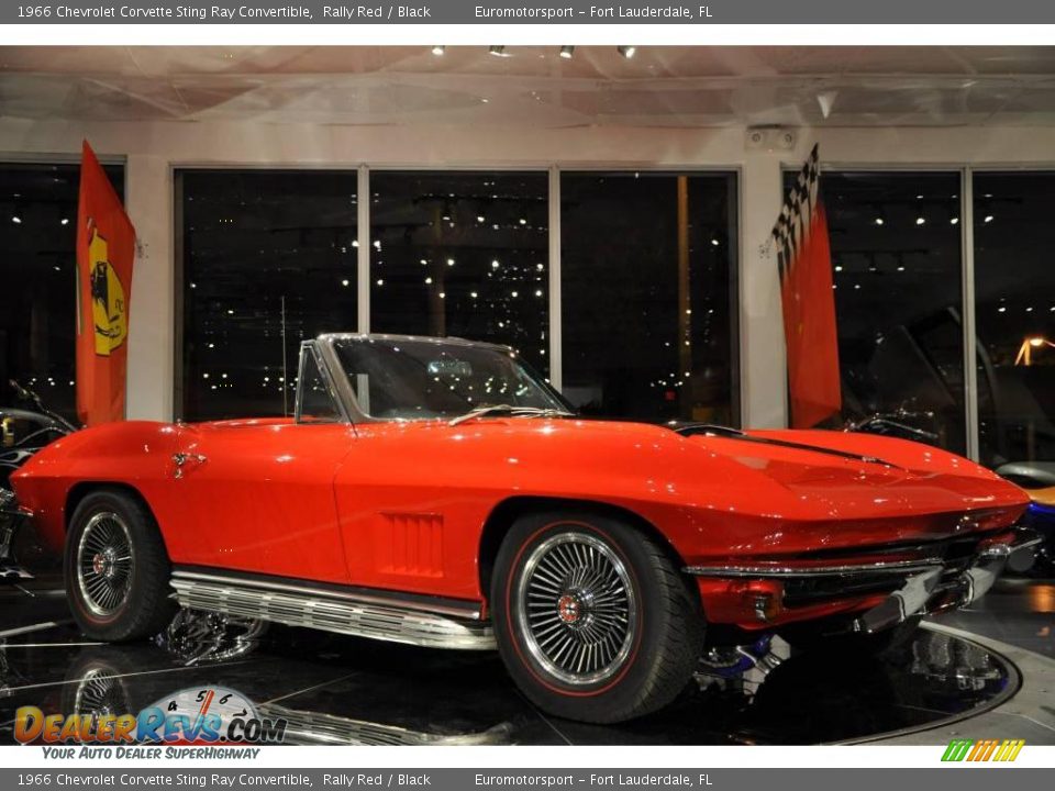 1966 Chevrolet Corvette Sting Ray Convertible Rally Red / Black Photo #34