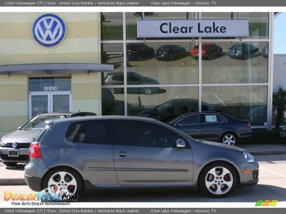 2009 Volkswagen GTI 2 Door United Grey Metallic / Anthracite Black Leather Photo #4