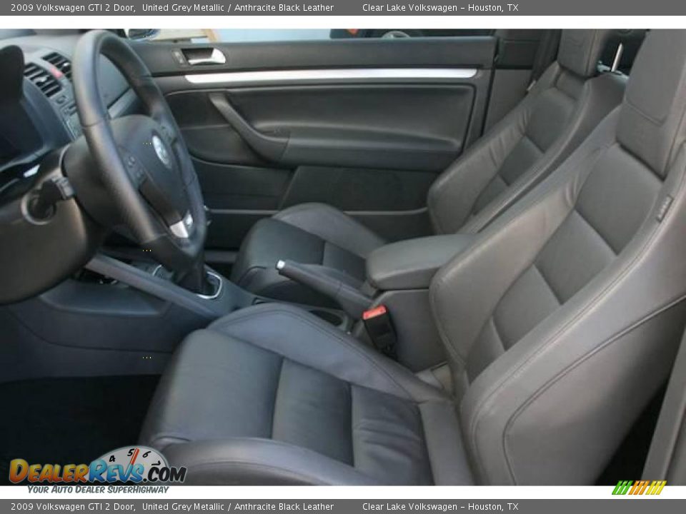 2009 Volkswagen GTI 2 Door United Grey Metallic / Anthracite Black Leather Photo #5