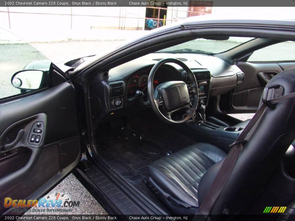 2002 Chevrolet Camaro Z28 Coupe Onyx Black / Ebony Black Photo #21