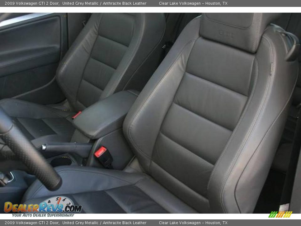 2009 Volkswagen GTI 2 Door United Grey Metallic / Anthracite Black Leather Photo #7