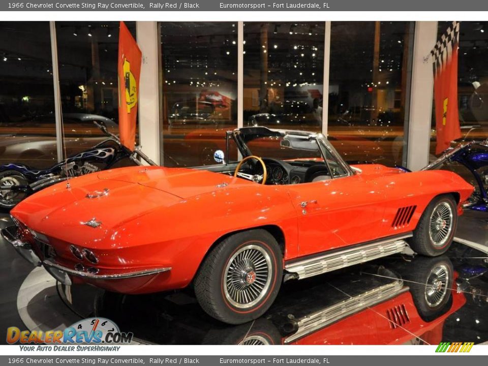 1966 Chevrolet Corvette Sting Ray Convertible Rally Red / Black Photo #38