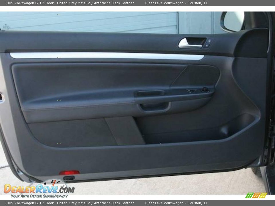 2009 Volkswagen GTI 2 Door United Grey Metallic / Anthracite Black Leather Photo #15
