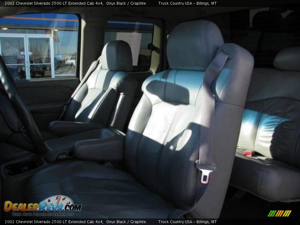 2002 Chevrolet Silverado 2500 LT Extended Cab 4x4 Onyx Black / Graphite Photo #9