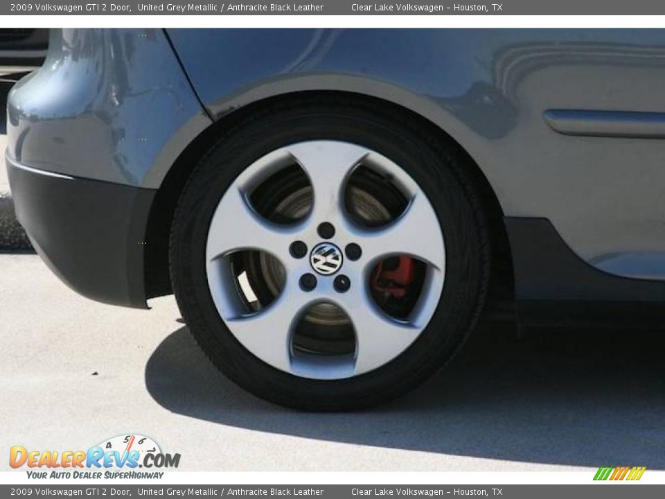 2009 Volkswagen GTI 2 Door United Grey Metallic / Anthracite Black Leather Photo #19