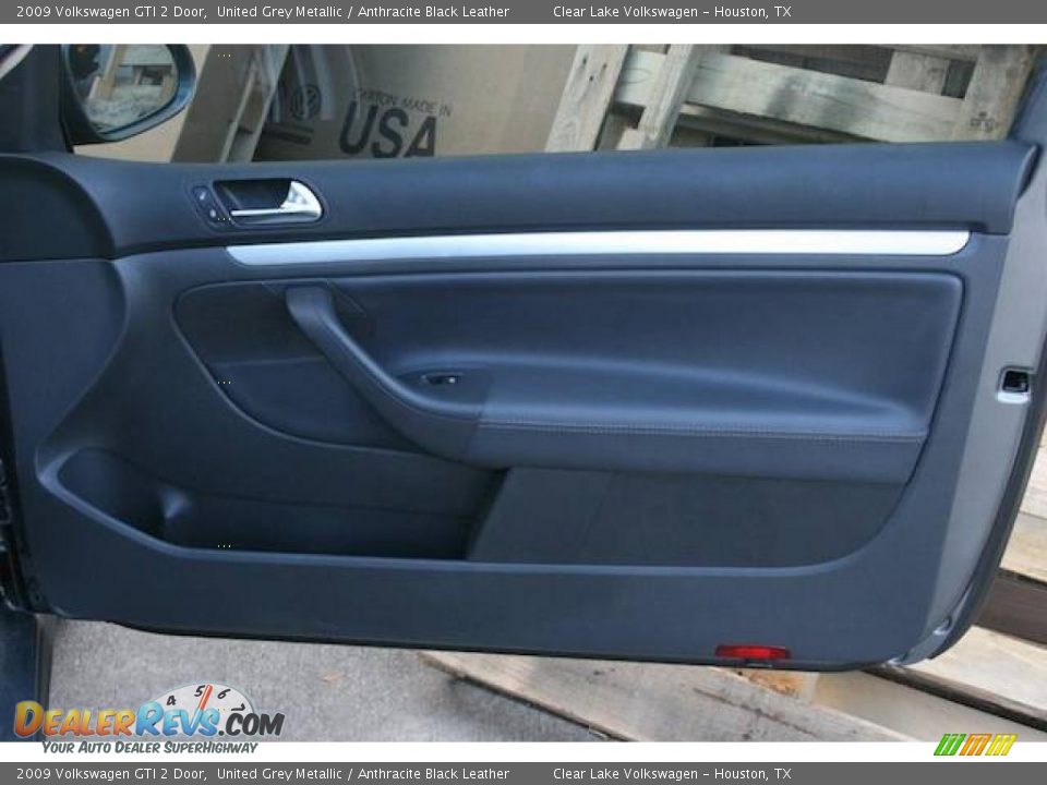 2009 Volkswagen GTI 2 Door United Grey Metallic / Anthracite Black Leather Photo #23