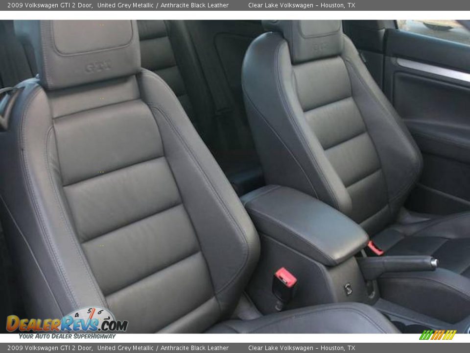 2009 Volkswagen GTI 2 Door United Grey Metallic / Anthracite Black Leather Photo #26