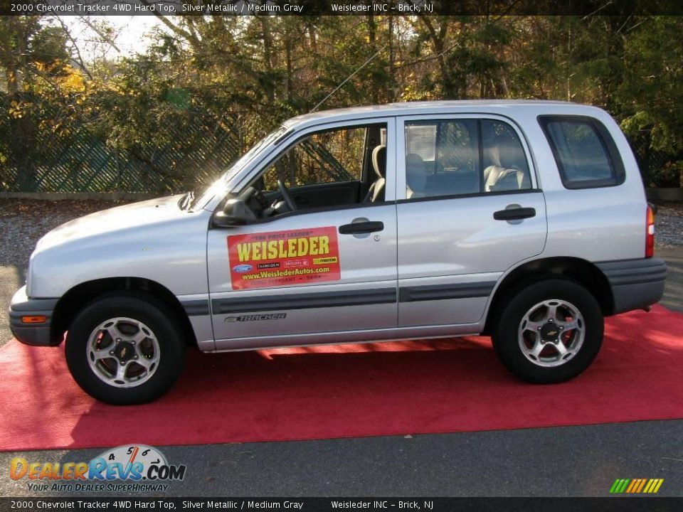 2000 Chevrolet Tracker 4WD Hard Top Silver Metallic / Medium Gray Photo #5