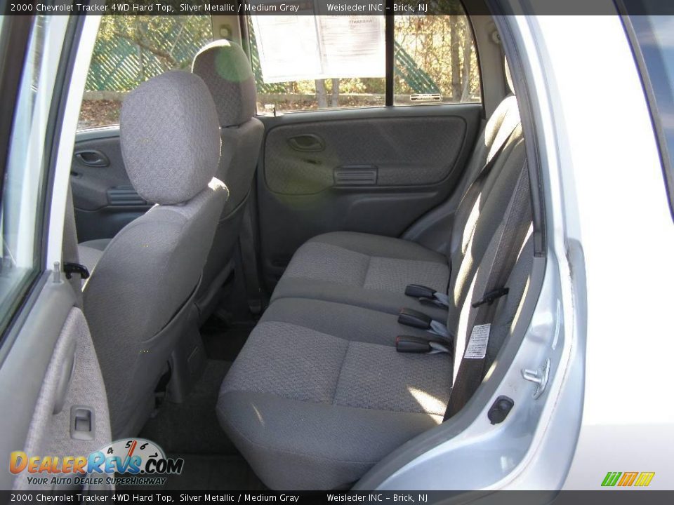 2000 Chevrolet Tracker 4WD Hard Top Silver Metallic / Medium Gray Photo #20
