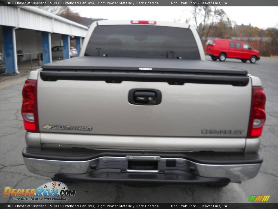 2003 Chevrolet Silverado 1500 LS Extended Cab 4x4 Light Pewter Metallic / Dark Charcoal Photo #3
