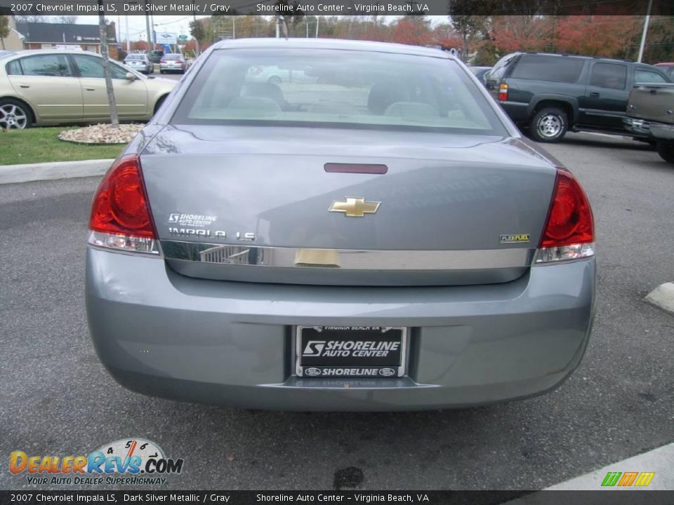 2007 Chevrolet Impala LS Dark Silver Metallic / Gray Photo #6