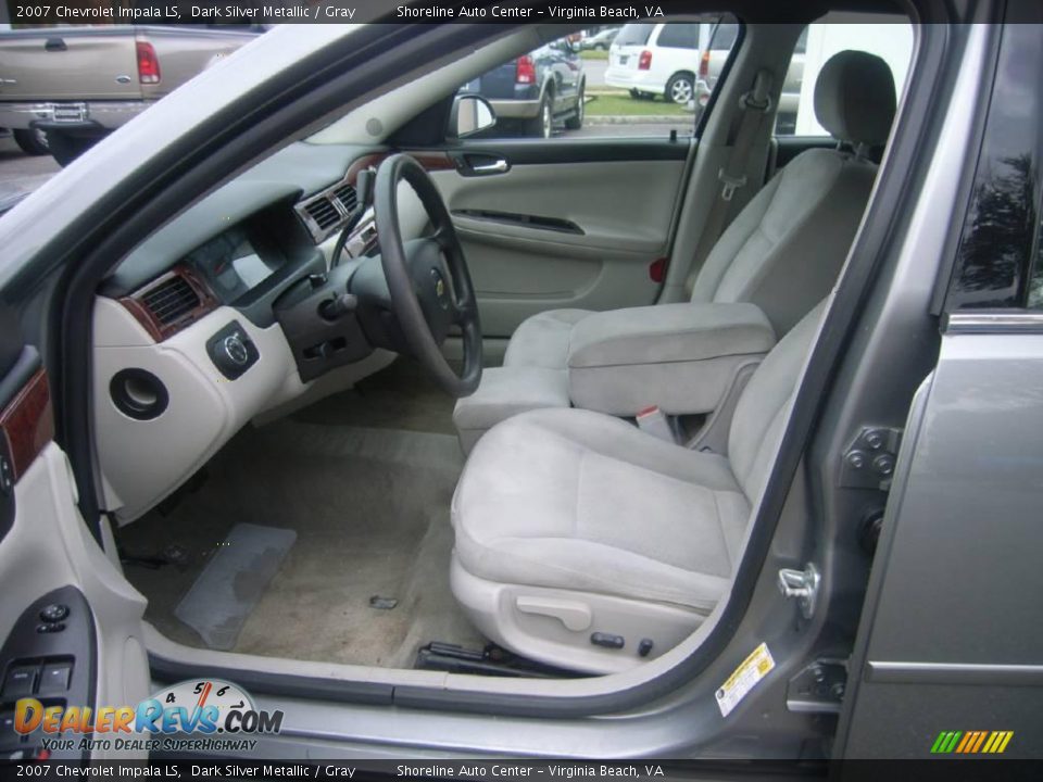 2007 Chevrolet Impala LS Dark Silver Metallic / Gray Photo #14
