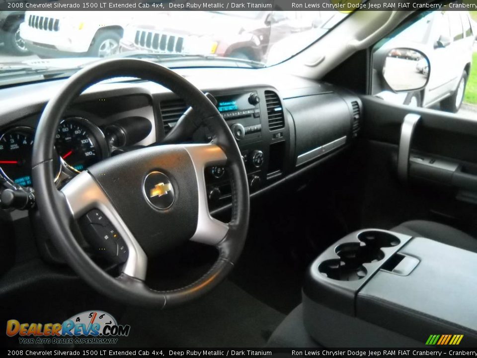 2008 Chevrolet Silverado 1500 LT Extended Cab 4x4 Deep Ruby Metallic / Dark Titanium Photo #7