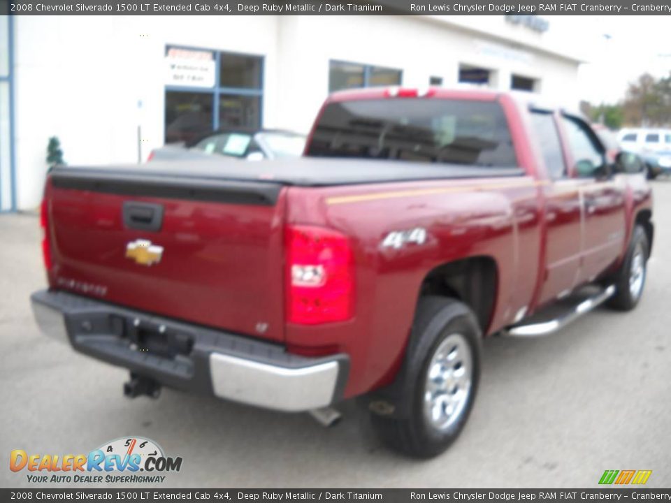 2008 Chevrolet Silverado 1500 LT Extended Cab 4x4 Deep Ruby Metallic / Dark Titanium Photo #9