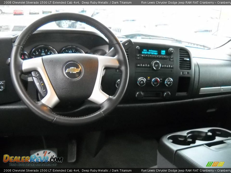 2008 Chevrolet Silverado 1500 LT Extended Cab 4x4 Deep Ruby Metallic / Dark Titanium Photo #10