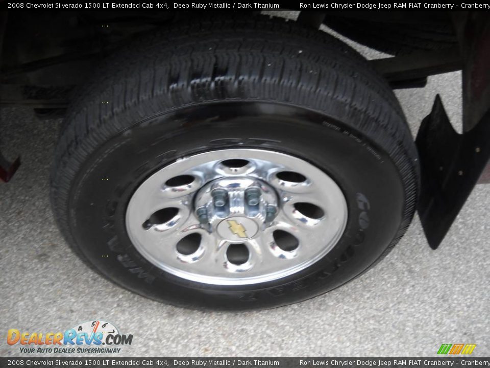 2008 Chevrolet Silverado 1500 LT Extended Cab 4x4 Deep Ruby Metallic / Dark Titanium Photo #12