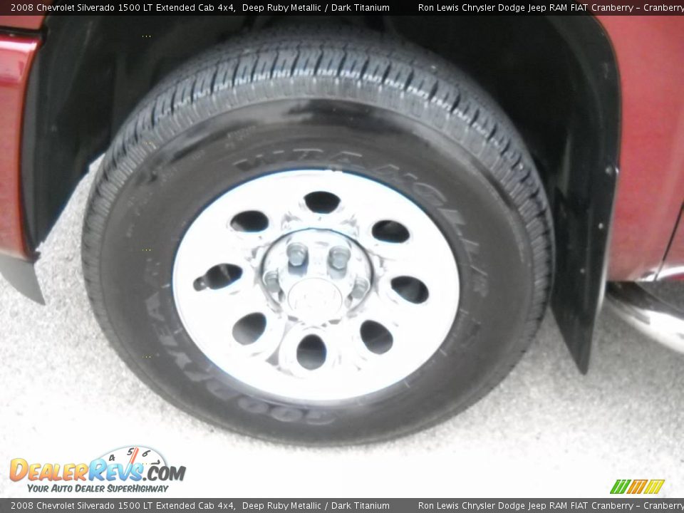 2008 Chevrolet Silverado 1500 LT Extended Cab 4x4 Deep Ruby Metallic / Dark Titanium Photo #16