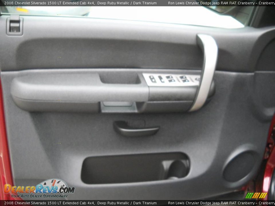 2008 Chevrolet Silverado 1500 LT Extended Cab 4x4 Deep Ruby Metallic / Dark Titanium Photo #18