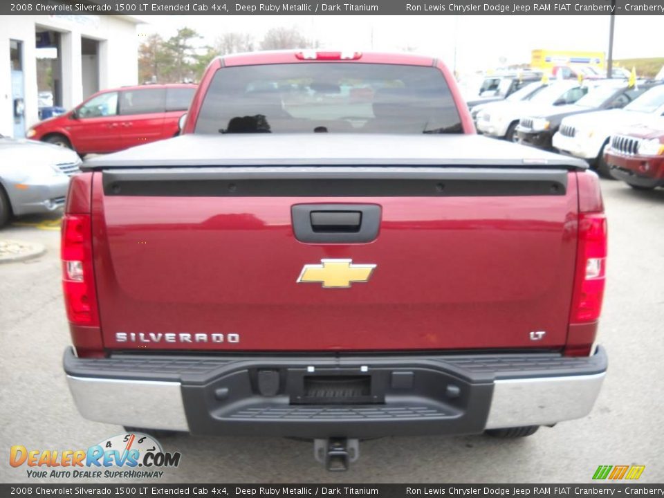 2008 Chevrolet Silverado 1500 LT Extended Cab 4x4 Deep Ruby Metallic / Dark Titanium Photo #19