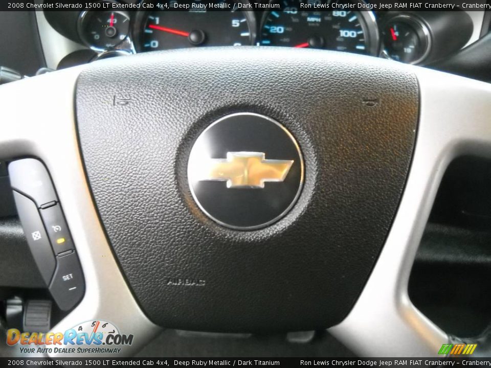 2008 Chevrolet Silverado 1500 LT Extended Cab 4x4 Deep Ruby Metallic / Dark Titanium Photo #23