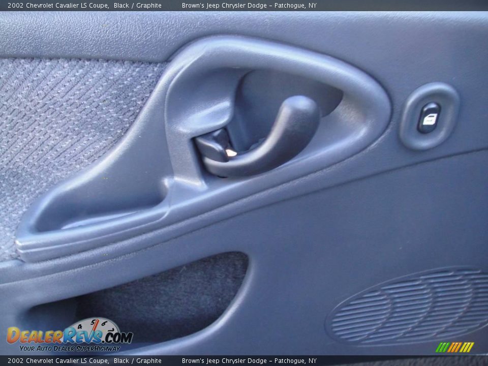 2002 Chevrolet Cavalier LS Coupe Black / Graphite Photo #8
