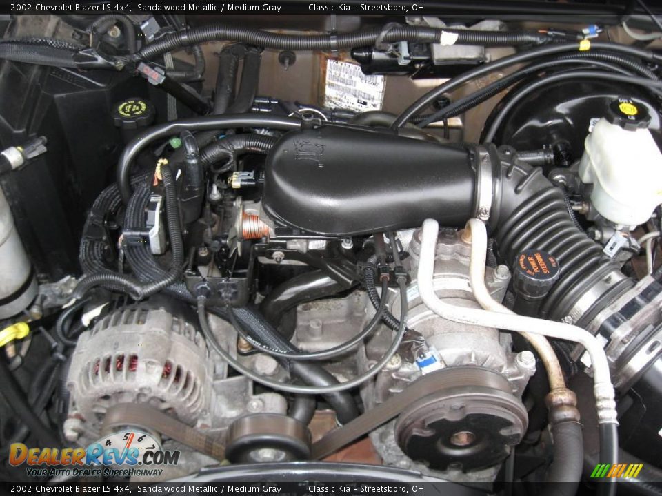 2002 Chevrolet Blazer LS 4x4 Sandalwood Metallic / Medium Gray Photo #28