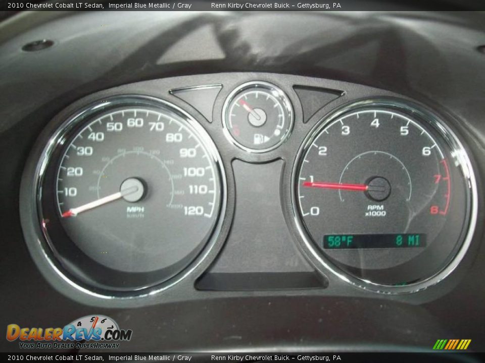 2010 Chevrolet Cobalt LT Sedan Imperial Blue Metallic / Gray Photo #20