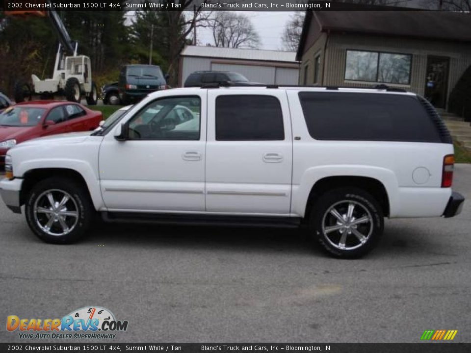2002 Chevrolet Suburban 1500 LT 4x4 Summit White / Tan Photo #3