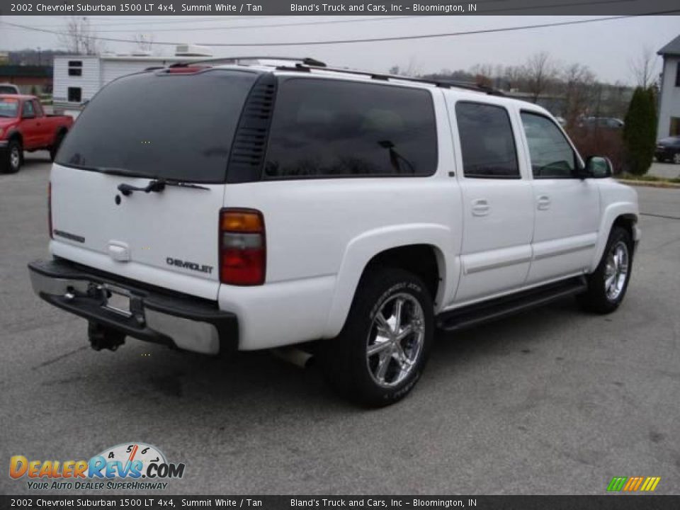 2002 Chevrolet Suburban 1500 LT 4x4 Summit White / Tan Photo #4