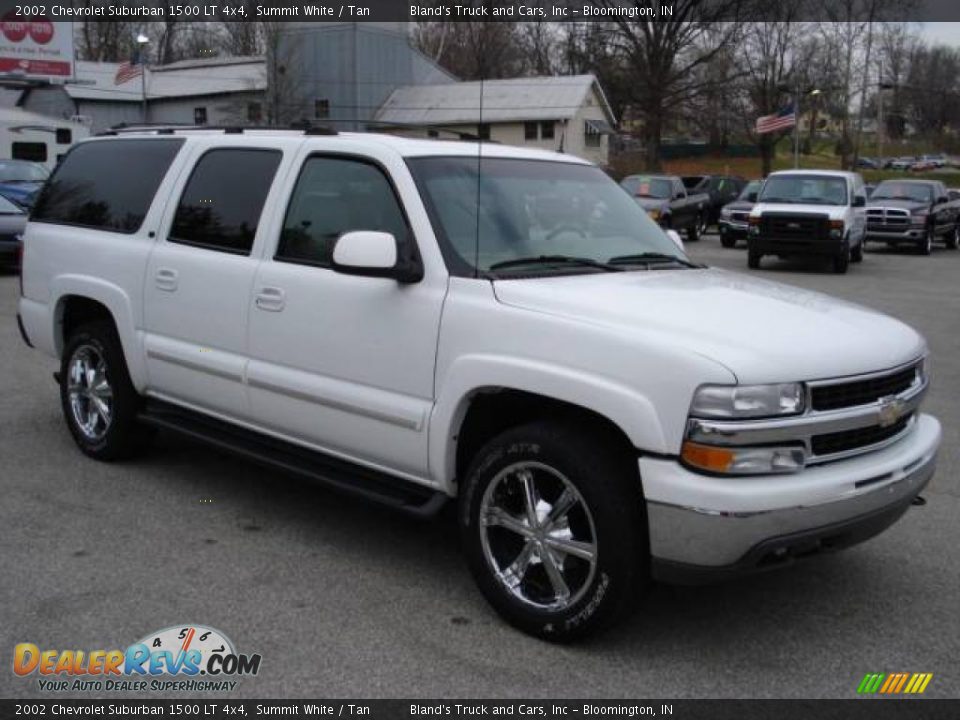 2002 Chevrolet Suburban 1500 LT 4x4 Summit White / Tan Photo #5