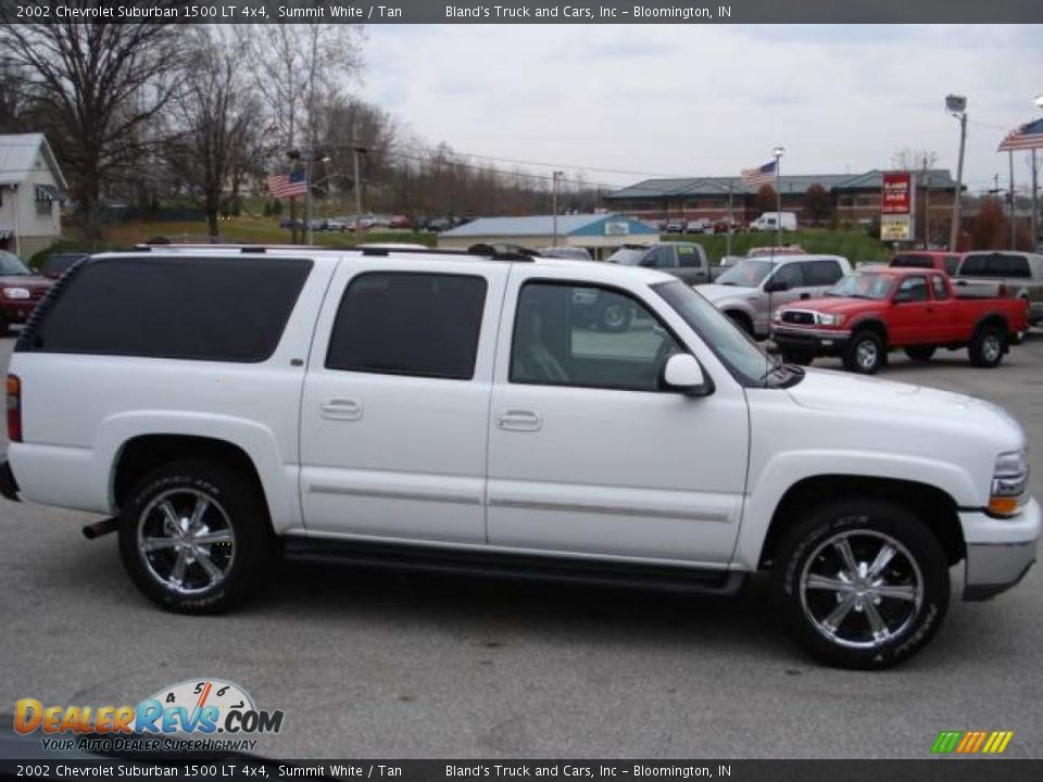 2002 Chevrolet Suburban 1500 LT 4x4 Summit White / Tan Photo #6