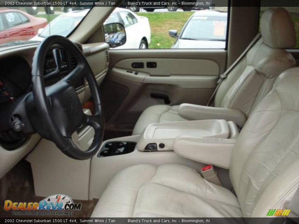 2002 Chevrolet Suburban 1500 LT 4x4 Summit White / Tan Photo #7