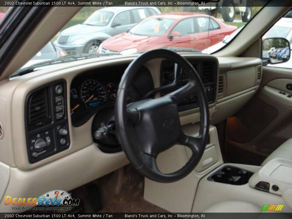 2002 Chevrolet Suburban 1500 LT 4x4 Summit White / Tan Photo #8