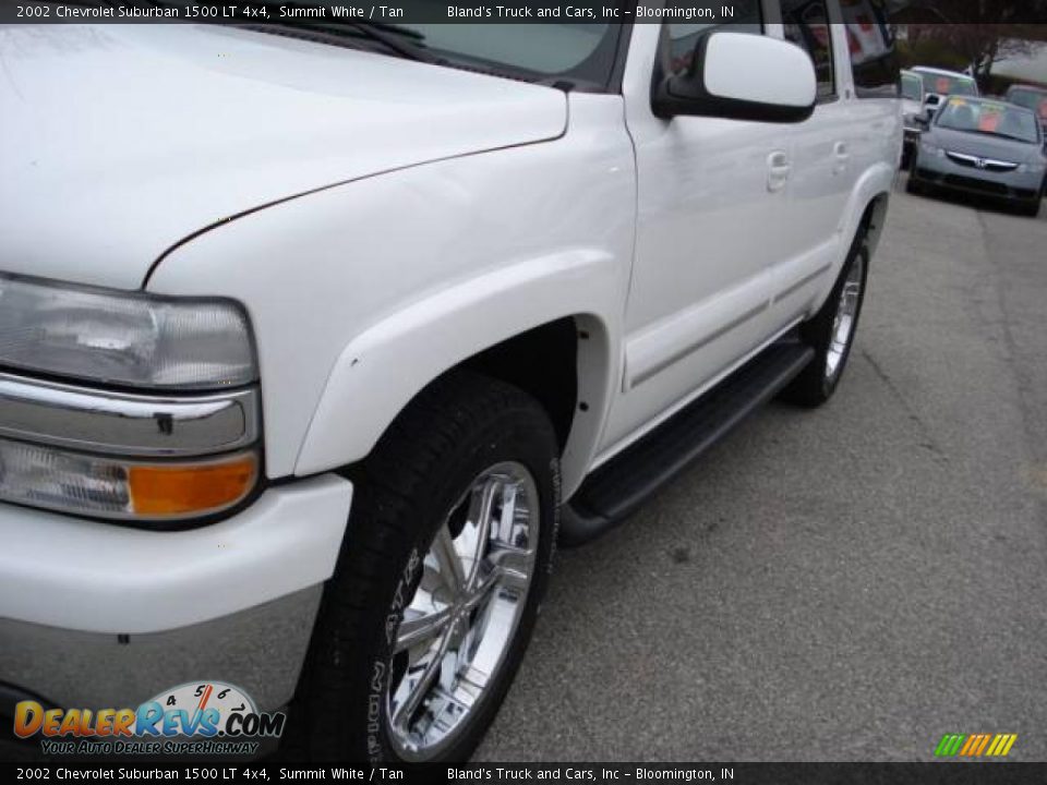2002 Chevrolet Suburban 1500 LT 4x4 Summit White / Tan Photo #10