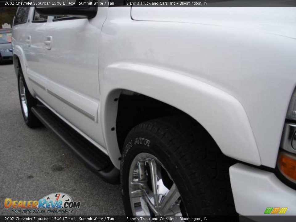 2002 Chevrolet Suburban 1500 LT 4x4 Summit White / Tan Photo #18