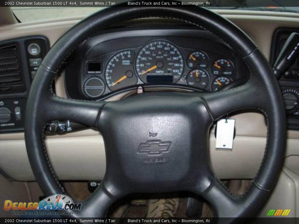2002 Chevrolet Suburban 1500 LT 4x4 Summit White / Tan Photo #25