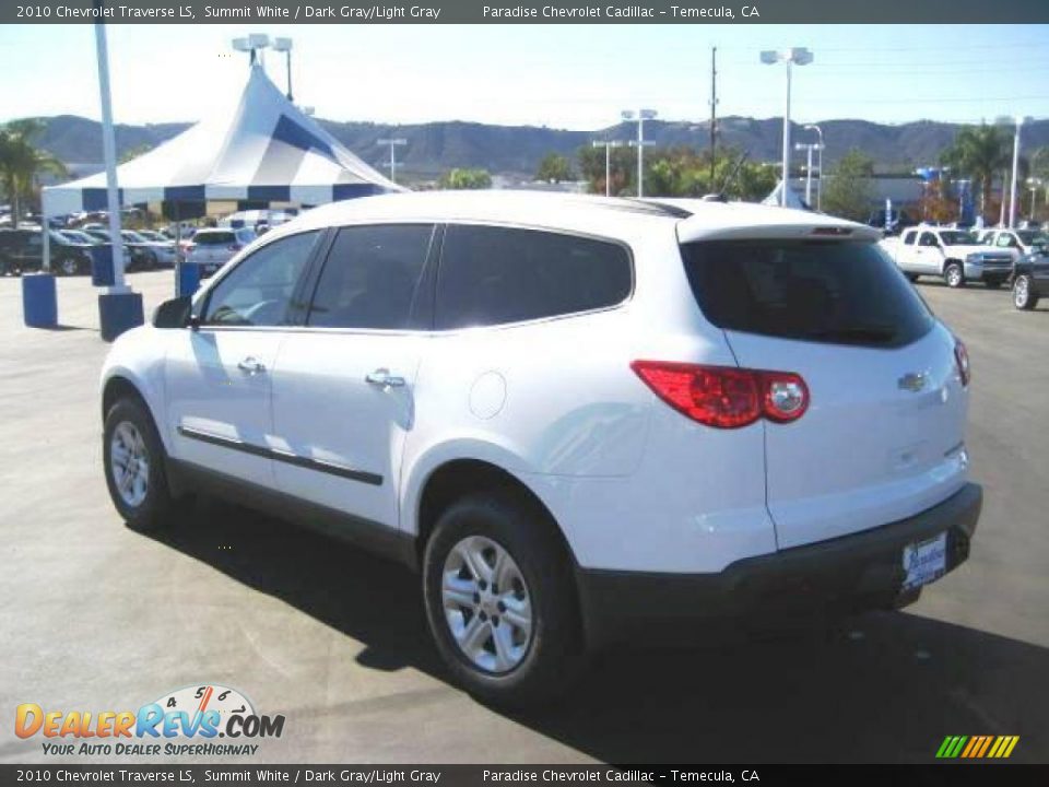 2010 Chevrolet Traverse LS Summit White / Dark Gray/Light Gray Photo #5