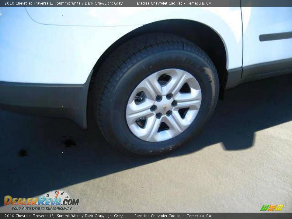 2010 Chevrolet Traverse LS Summit White / Dark Gray/Light Gray Photo #11