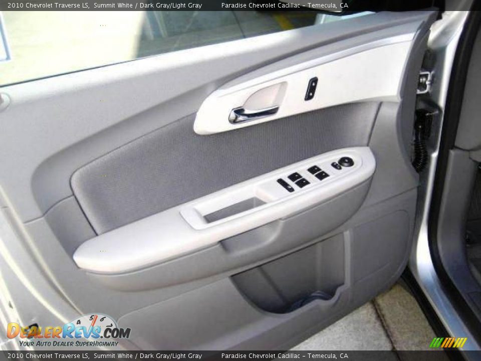2010 Chevrolet Traverse LS Summit White / Dark Gray/Light Gray Photo #21