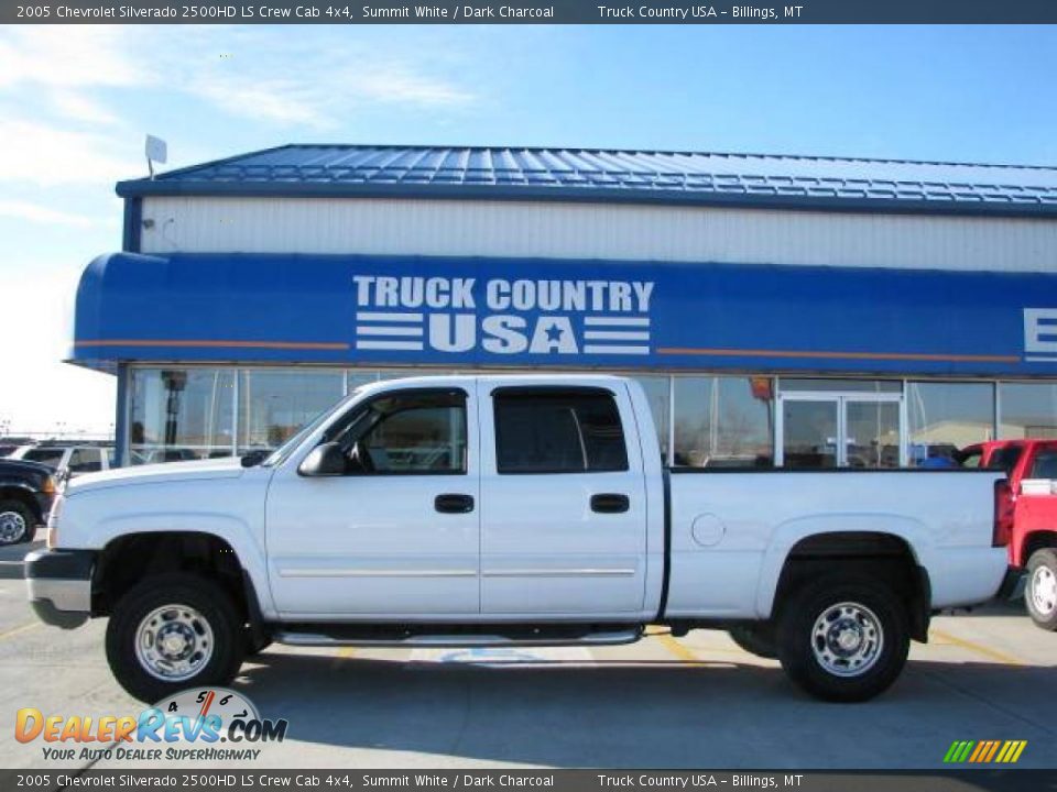 2005 Chevrolet Silverado 2500HD LS Crew Cab 4x4 Summit White / Dark Charcoal Photo #1