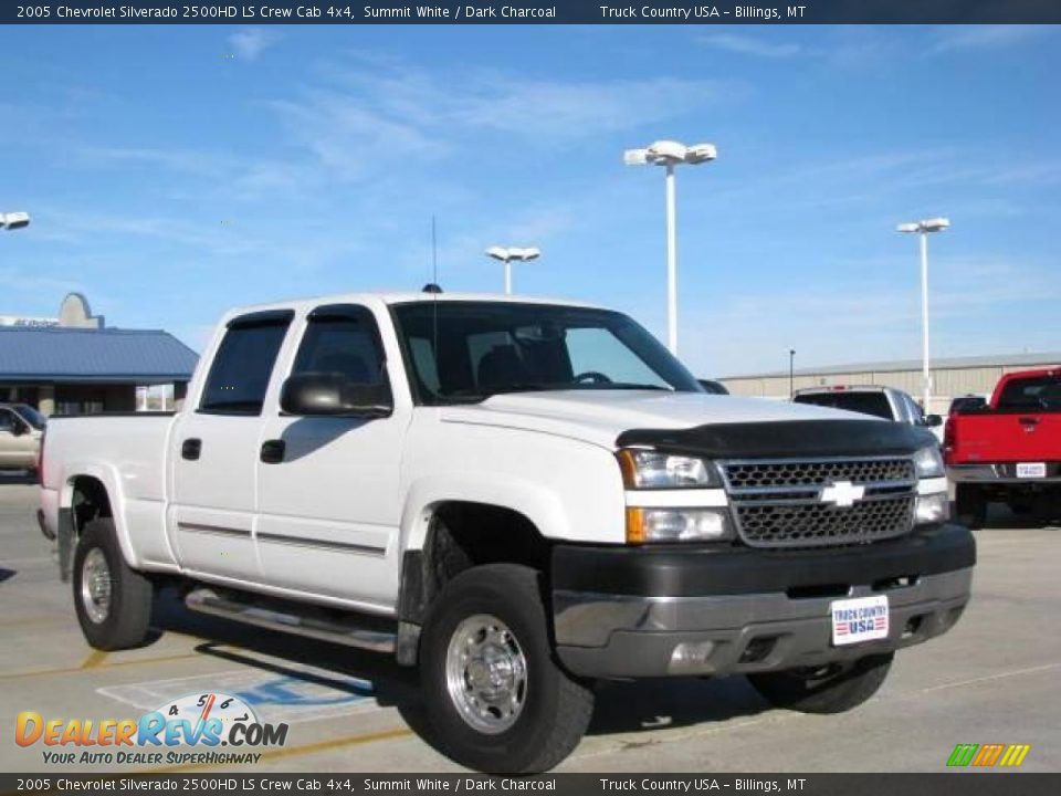2005 Chevrolet Silverado 2500HD LS Crew Cab 4x4 Summit White / Dark Charcoal Photo #3