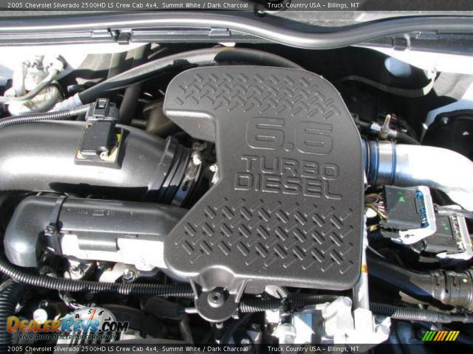 2005 Chevrolet Silverado 2500HD LS Crew Cab 4x4 Summit White / Dark Charcoal Photo #13