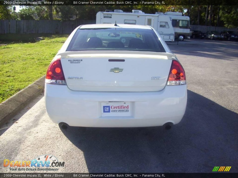2009 Chevrolet Impala SS White / Ebony Photo #4