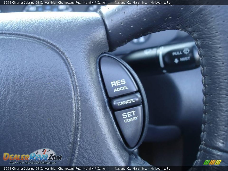 1998 Chrysler Sebring JXi Convertible Champagne Pearl Metallic / Camel Photo #16
