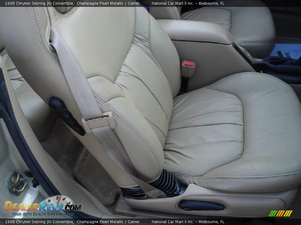 1998 Chrysler Sebring JXi Convertible Champagne Pearl Metallic / Camel Photo #23