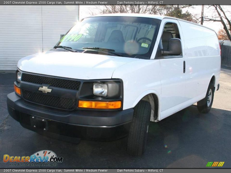 2007 Chevrolet Express 1500 Cargo Van Summit White / Medium Pewter Photo #1
